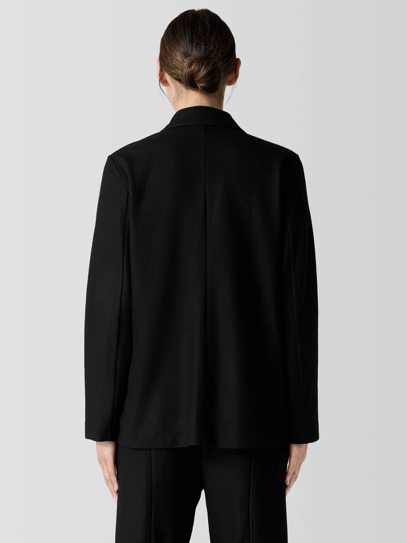 Felted Wool Jersey Blazer in Regenerative Wool