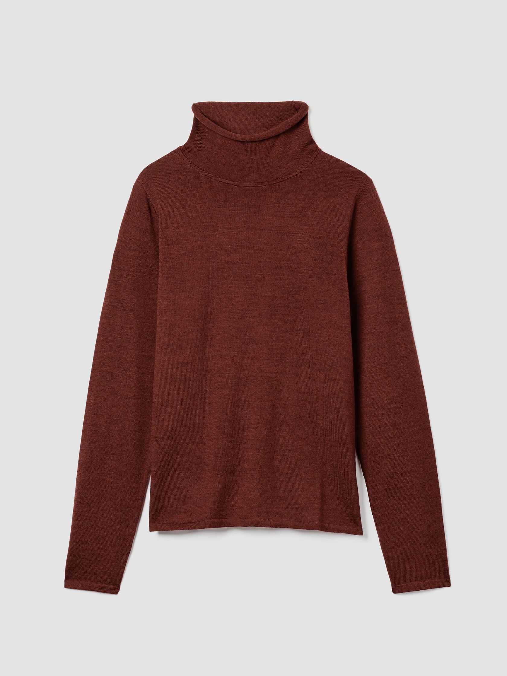Fine Merino Turtleneck Top in&nbsp;Regenerative Wool
