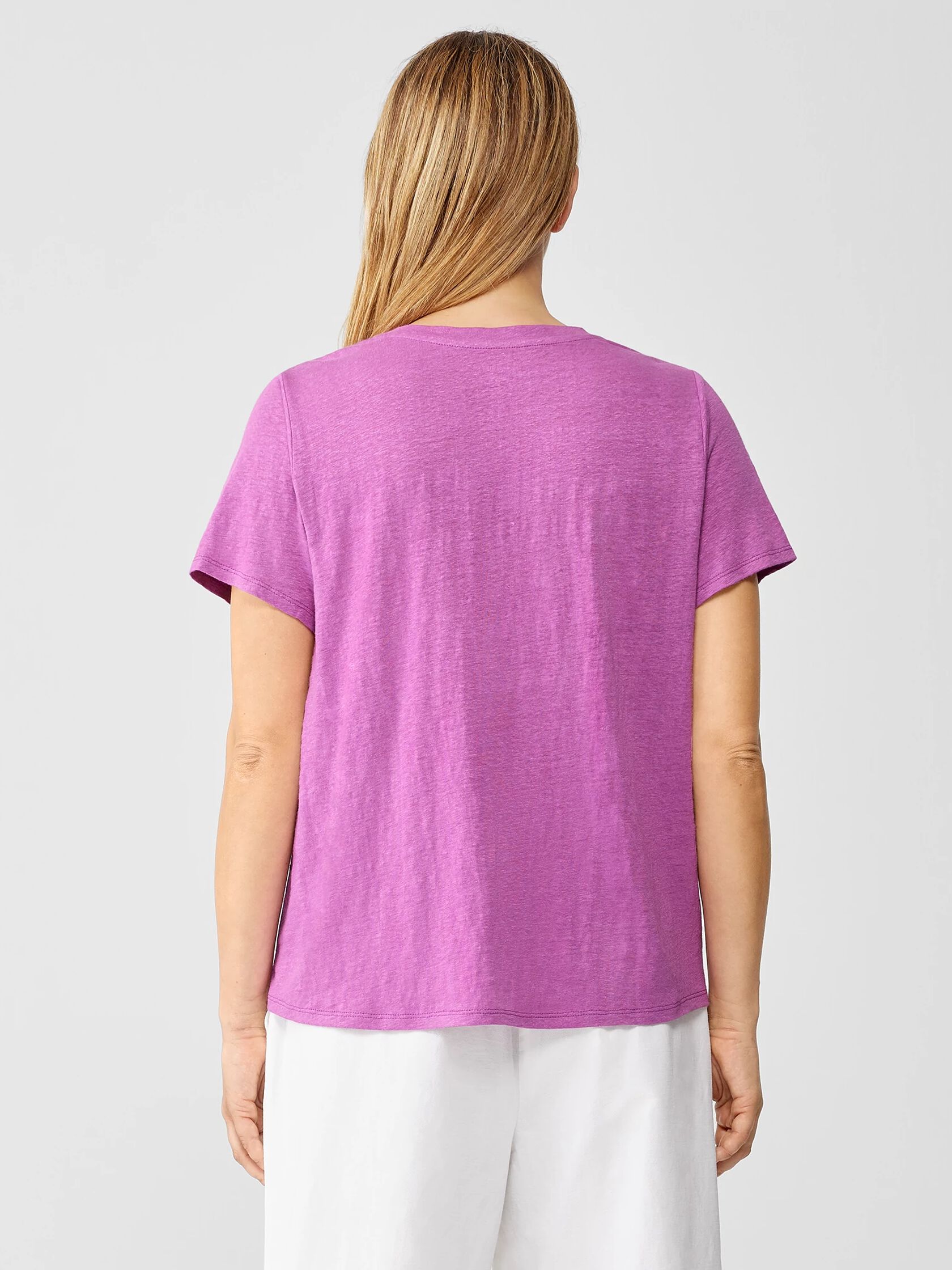 Organic Linen Jersey Crew Neck Tee