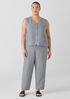 Linen Silk Twill Lantern Pant