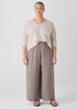 Silk Georgette Crepe Wide-Leg Pant