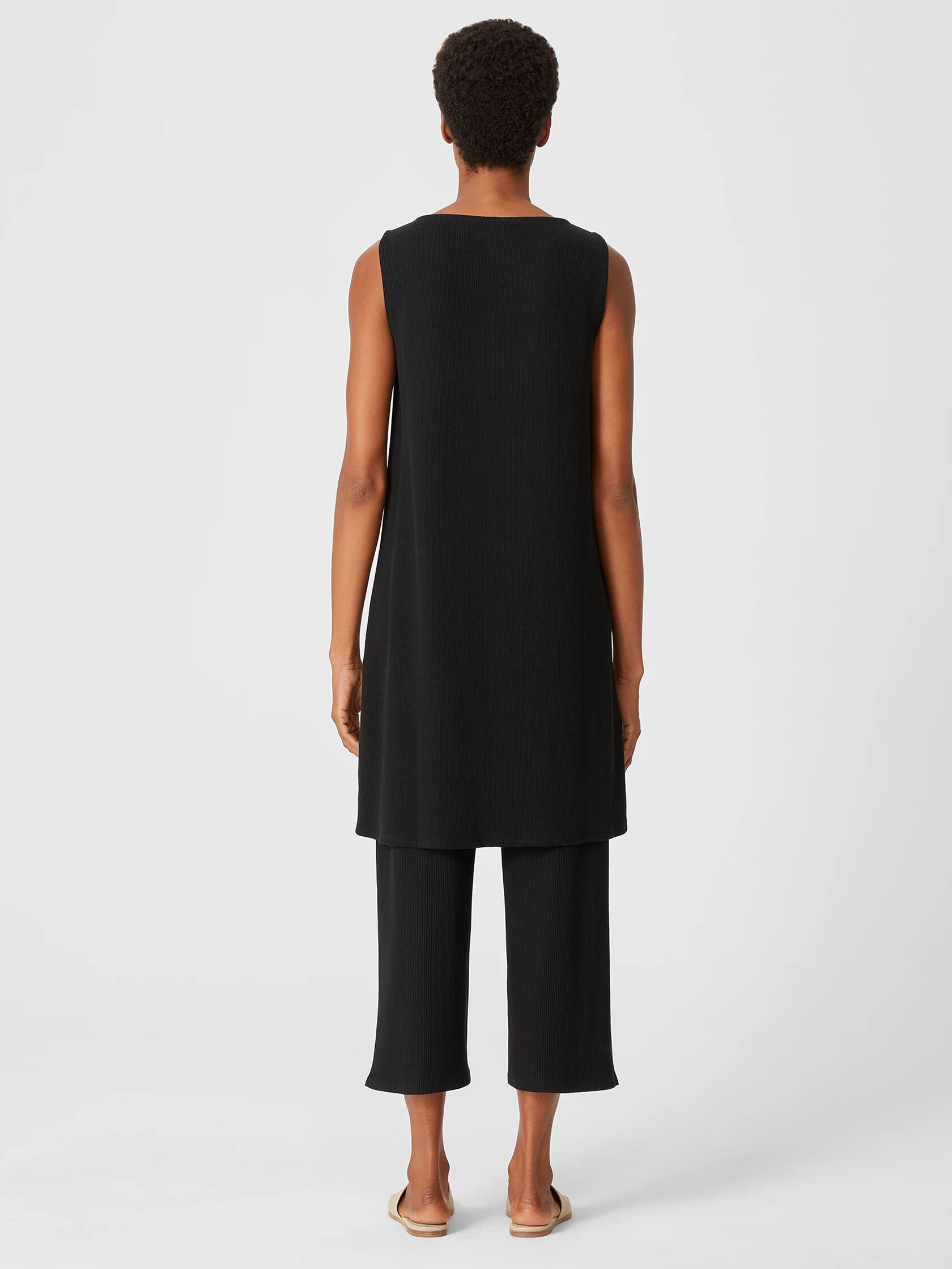 Ribbed Organic Cotton Blend Dress