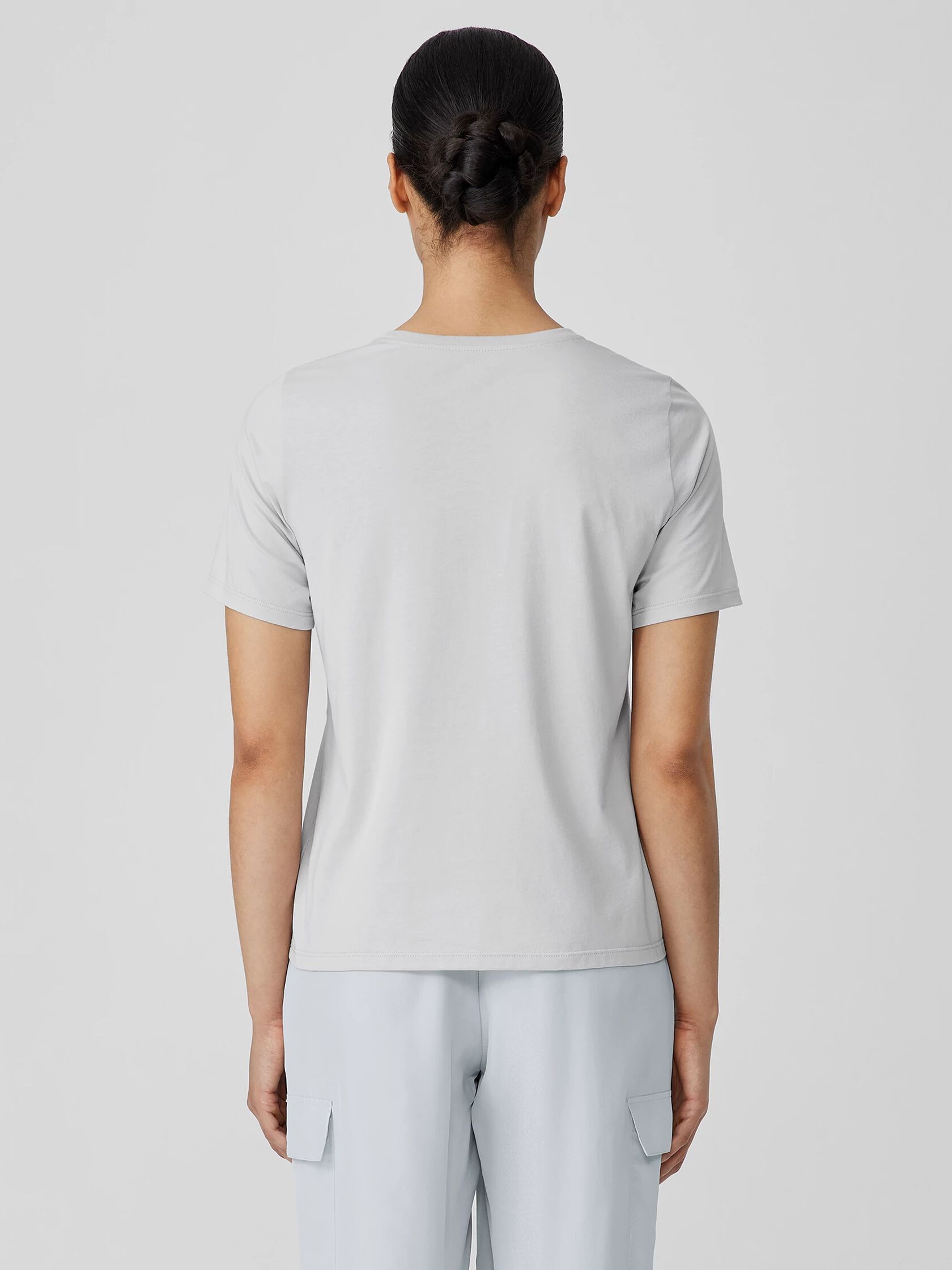Organic Pima Cotton Jersey&nbsp;Round Neck Tee