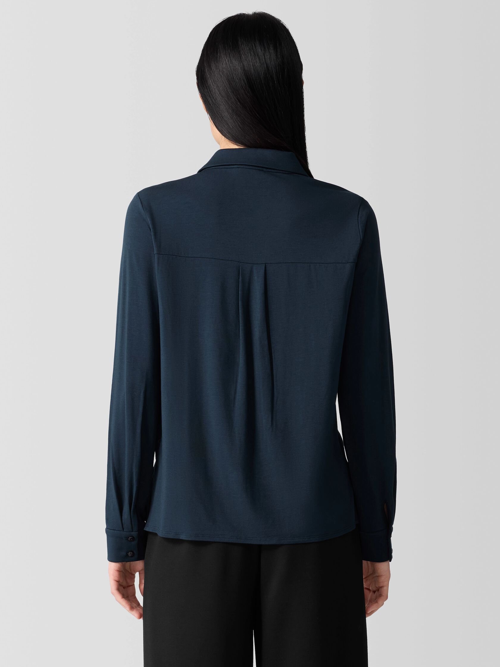 Fine Jersey Classic Collar Shirt