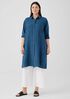 Washed Organic Linen Delave Shirtdress