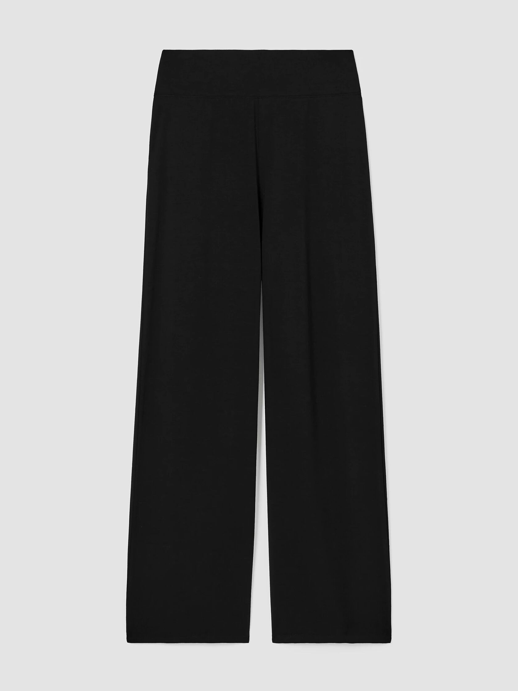 Stretch Jersey Knit Wide-Leg Pant