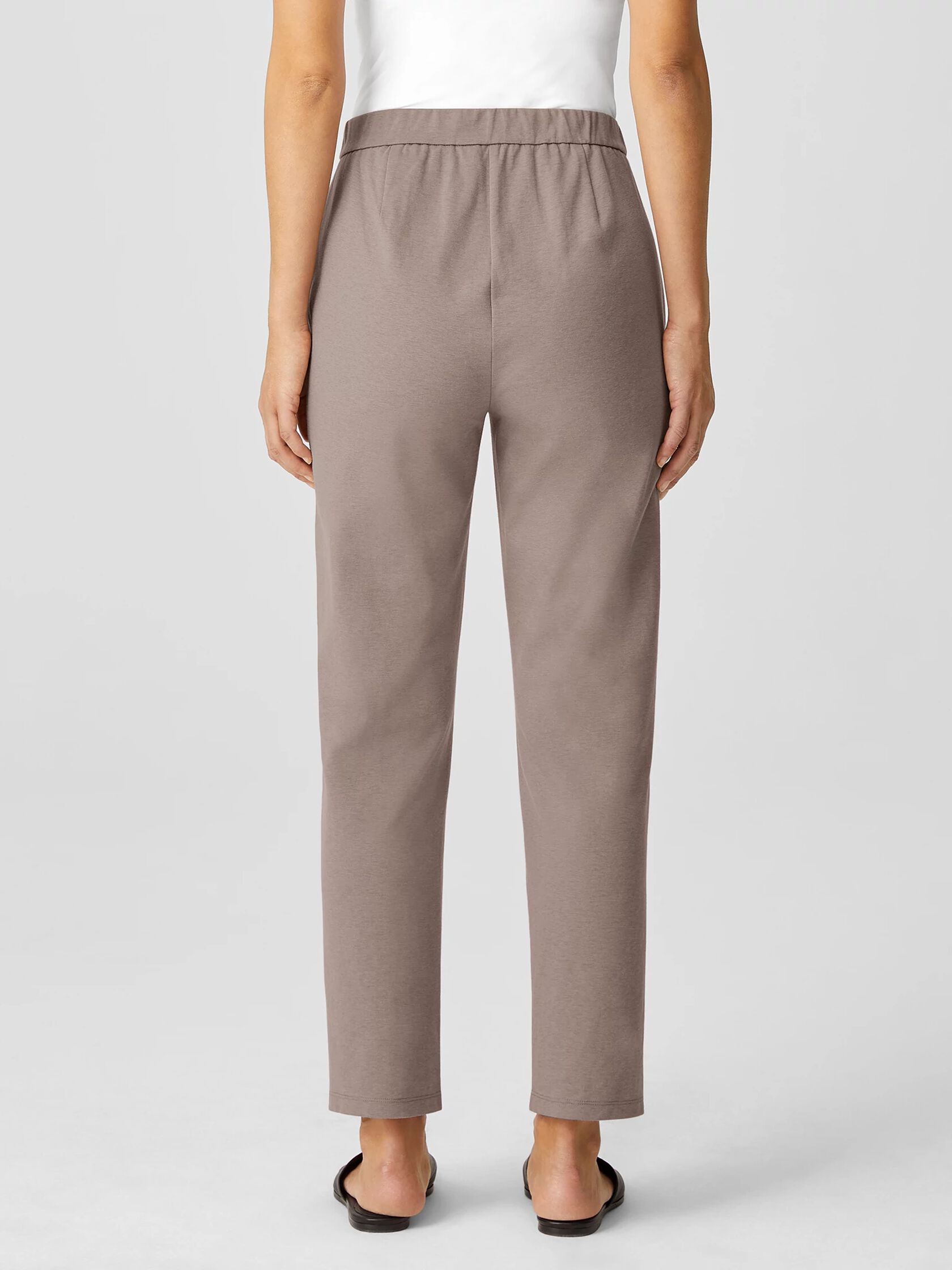 Cotton Ponte Slim Pant