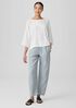 Garment-Dyed Organic Linen Lantern Pant