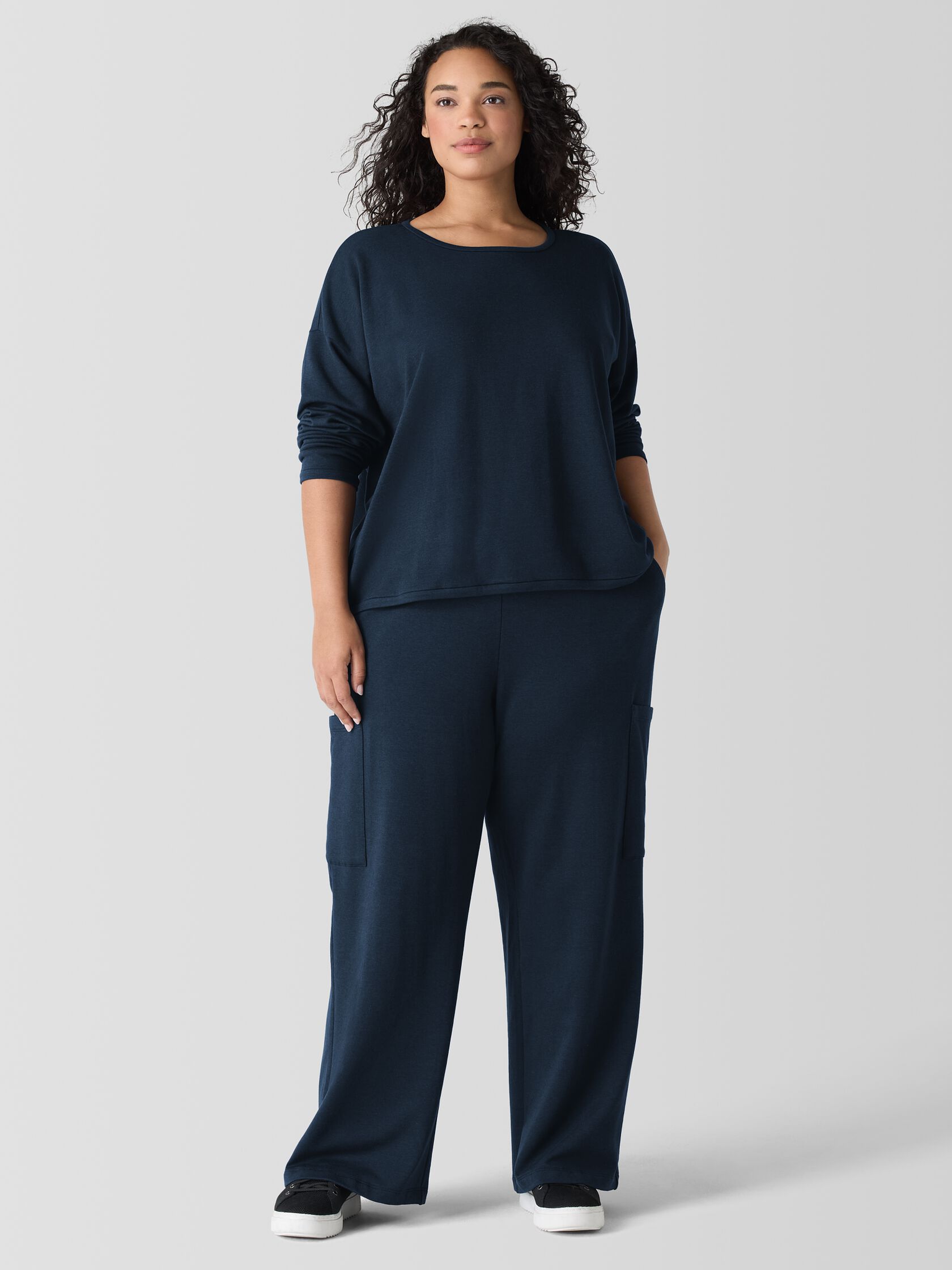 Cozy Brushed Terry Hug Cargo Pant