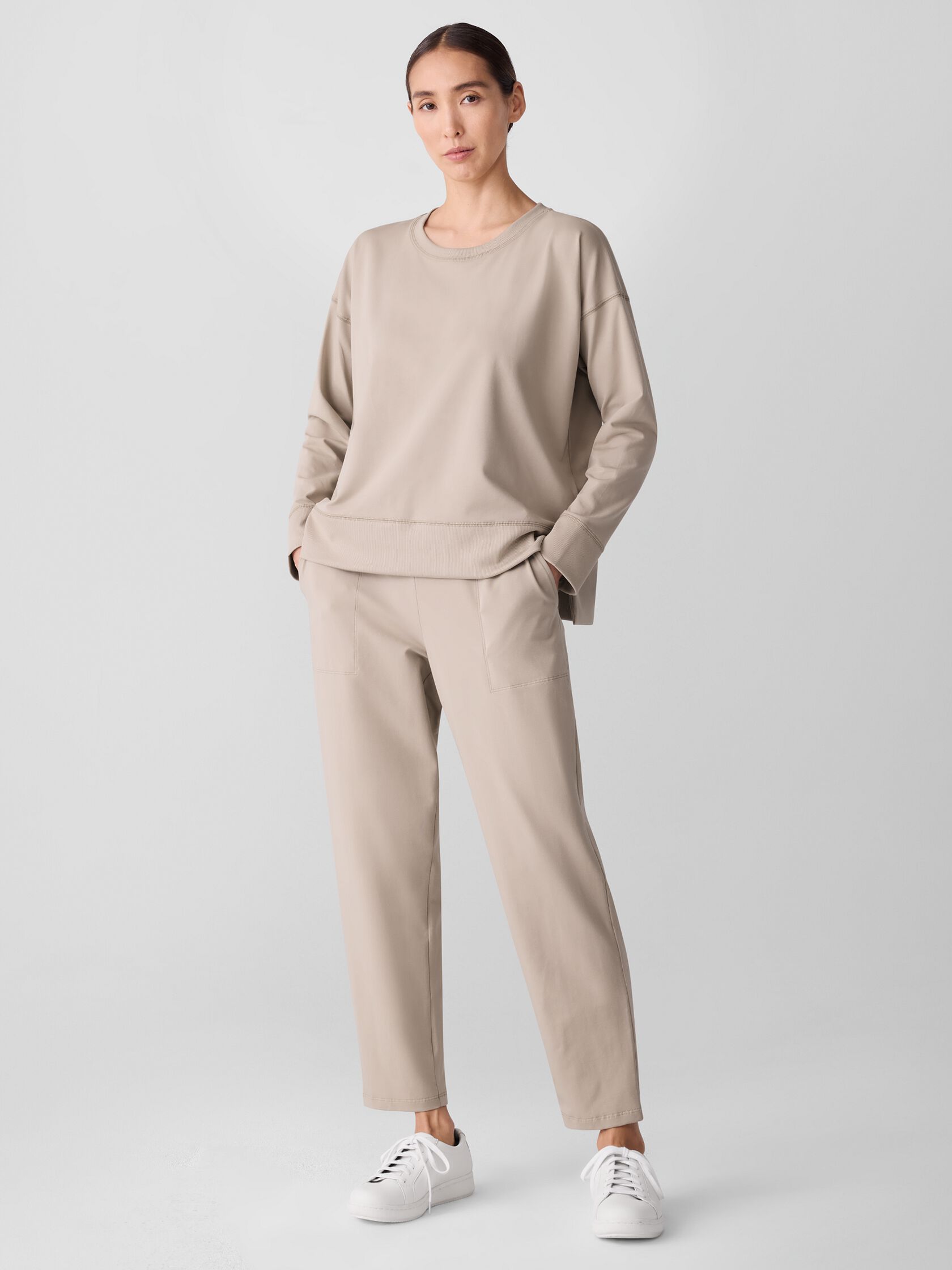 Pima Cotton Stretch Jersey Box-Top