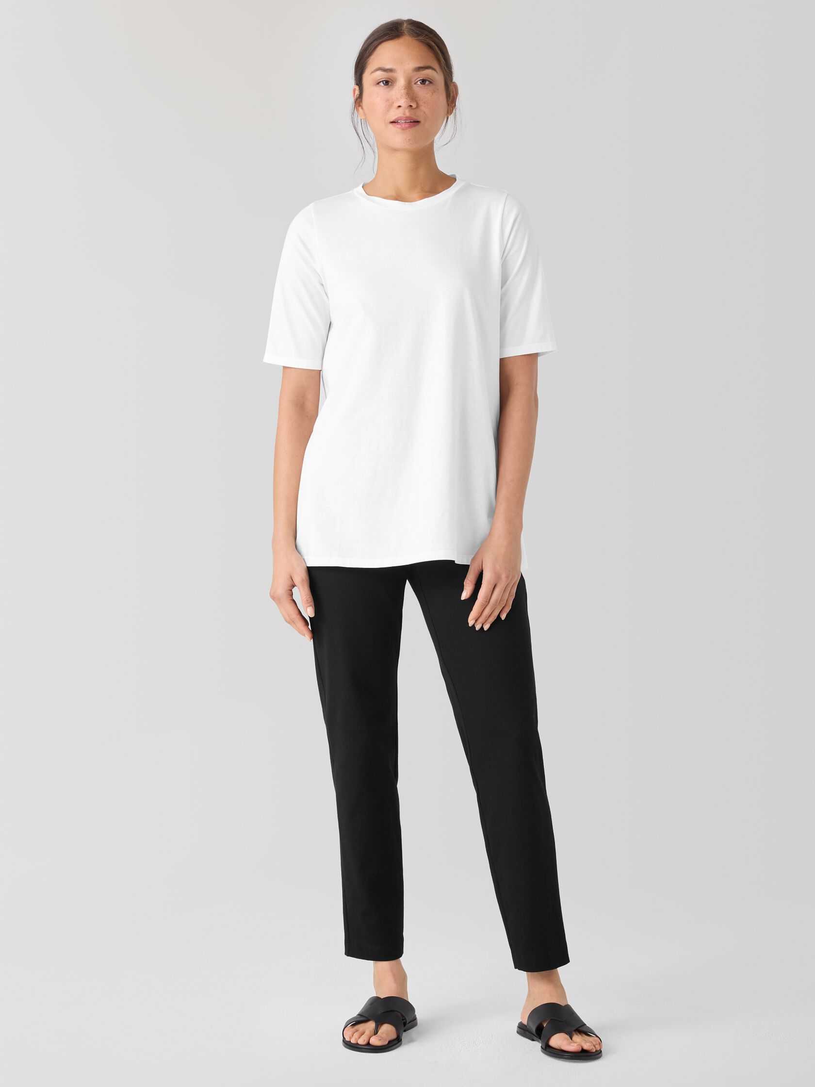 Organic Pima Cotton Jersey Long Tee