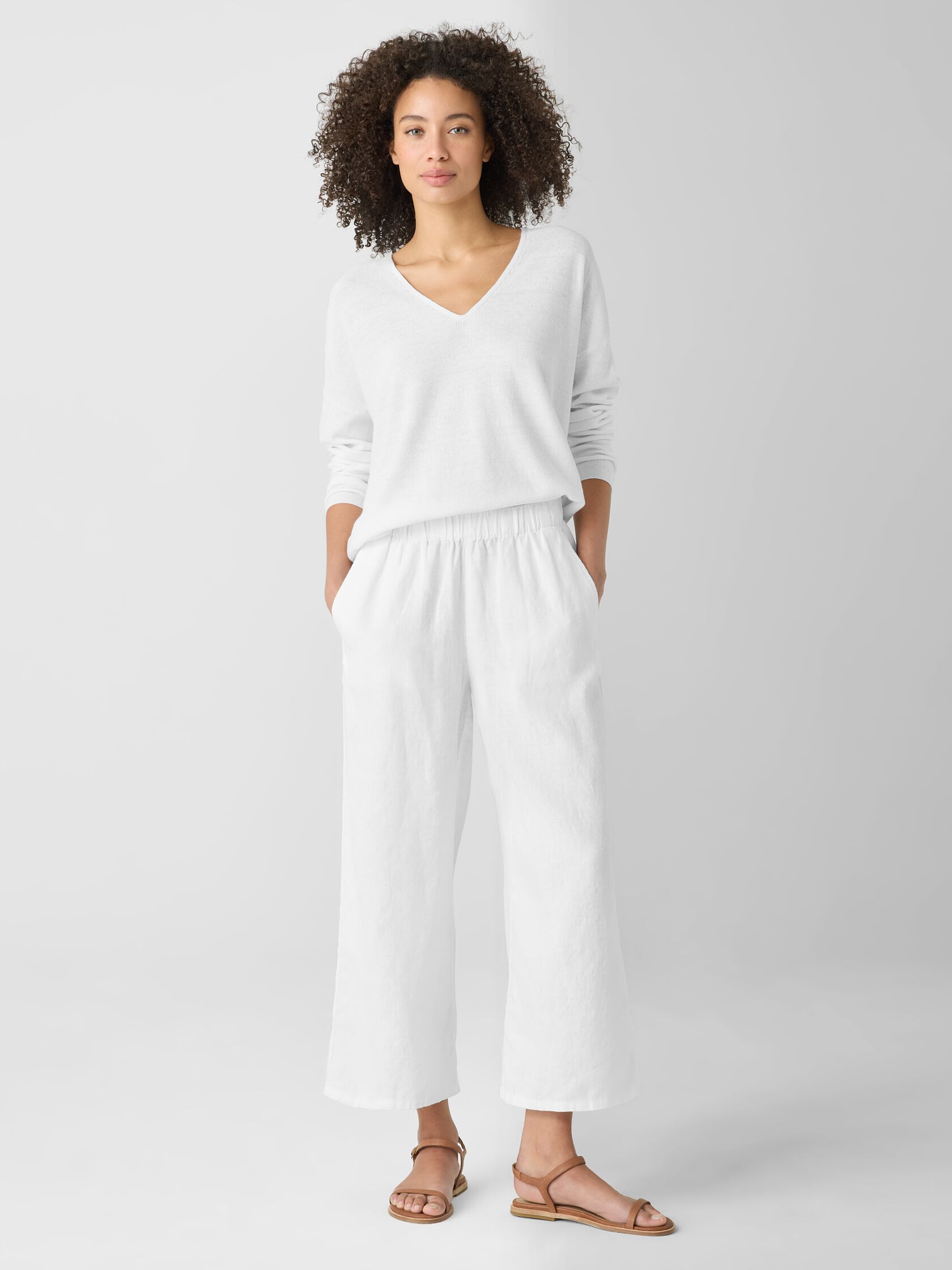 Organic Linen Wide-Leg Pant