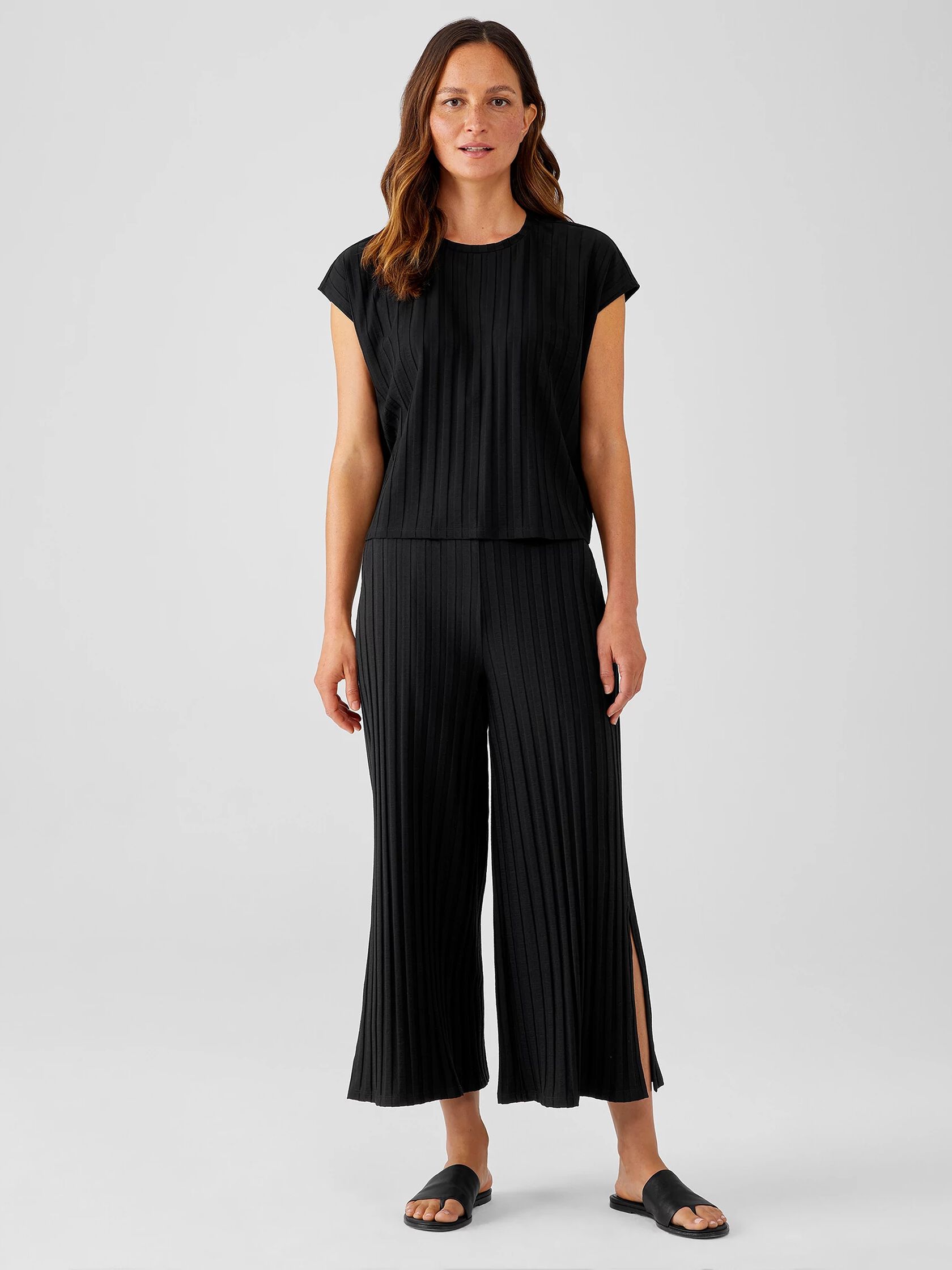 Wide&nbsp;Rib&nbsp;Stretch&nbsp;Square Top