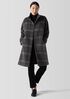 Luxe Alpaca Windowpane Stand Collar Coat