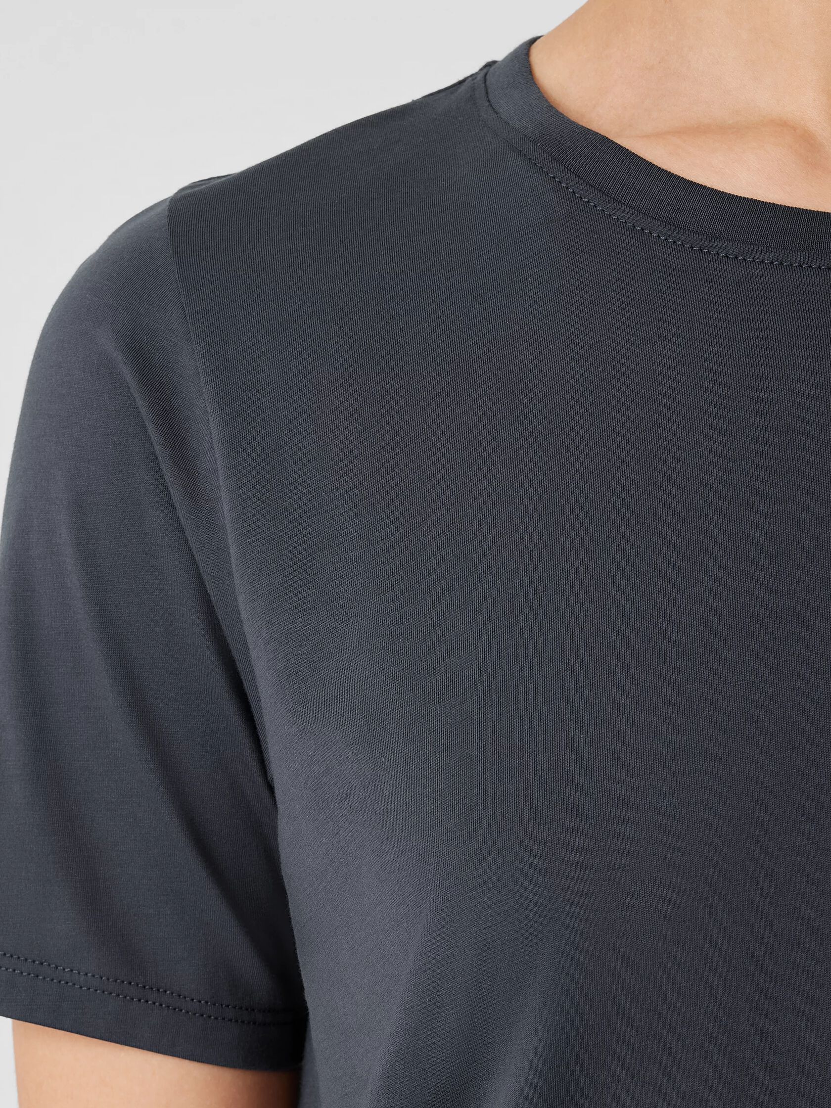 Organic Pima Cotton Jersey&nbsp;Round Neck Tee