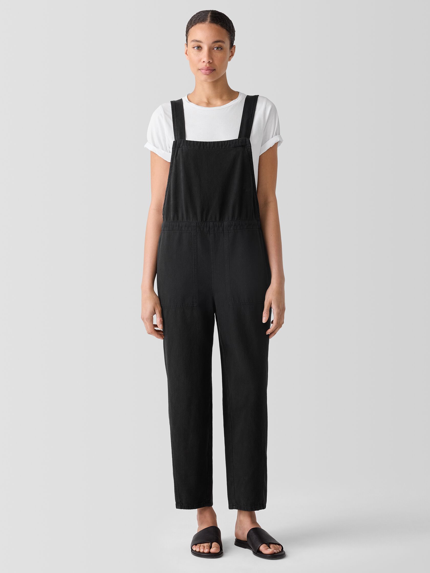 Garment-Dyed Utility Organic Cotton Overalls