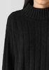 Cotton Fluff Rib Turtleneck Top