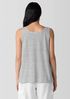 Striped Organic Linen Jersey Scoop Neck Tank