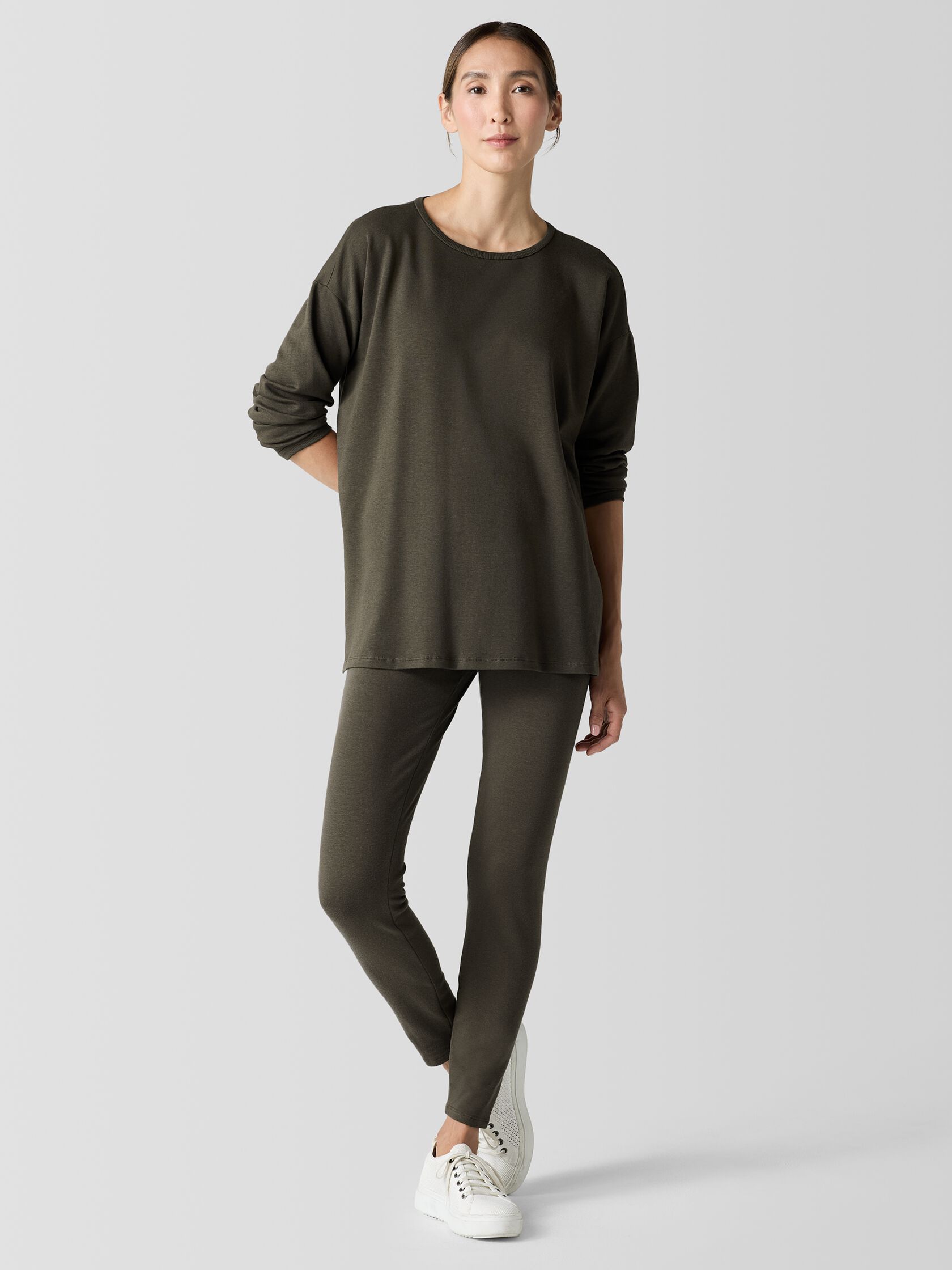 Cozy Brushed Terry Hug High-Waisted Leggings