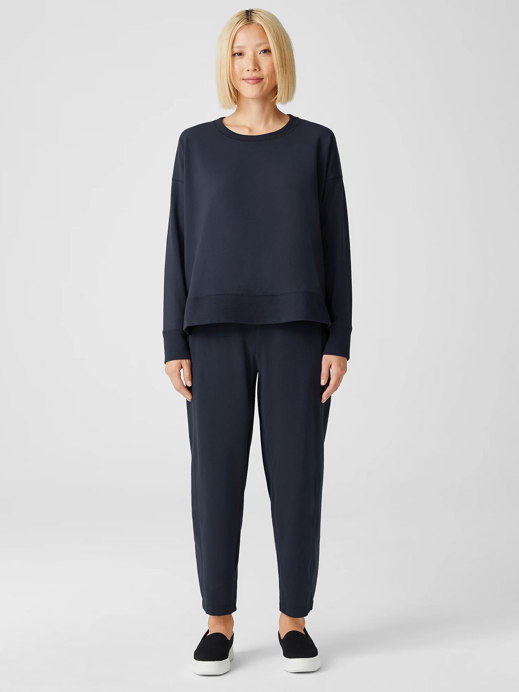 Traceable Cotton Jersey Crew Neck&nbsp;Top