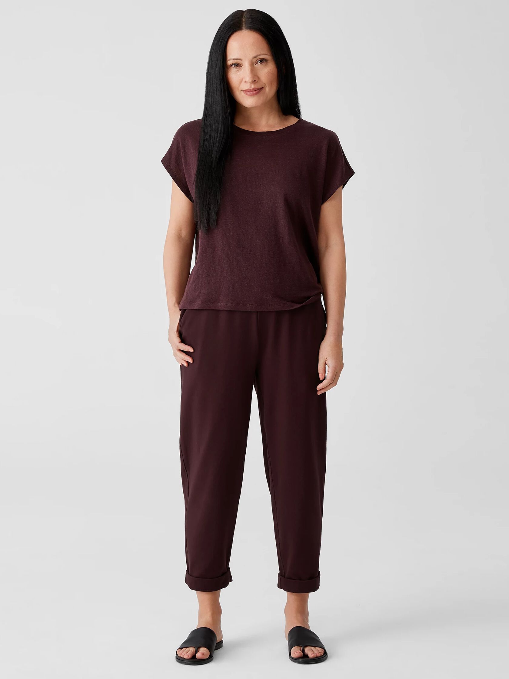 Organic Linen Jersey Square Top