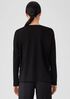 Stretch Jersey Knit Side-Zip Box-Top