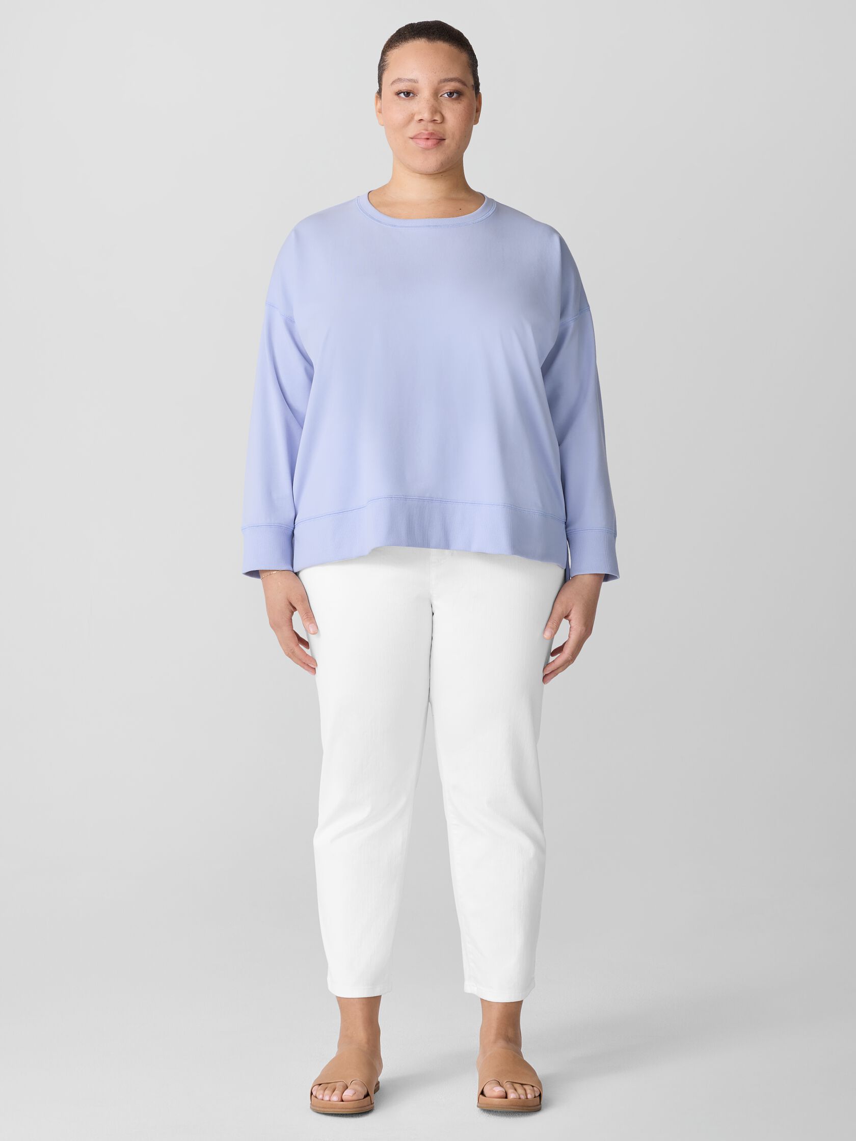 Pima Cotton Stretch Jersey Box-Top