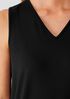 Stretch Jersey Knit V-Neck Tank