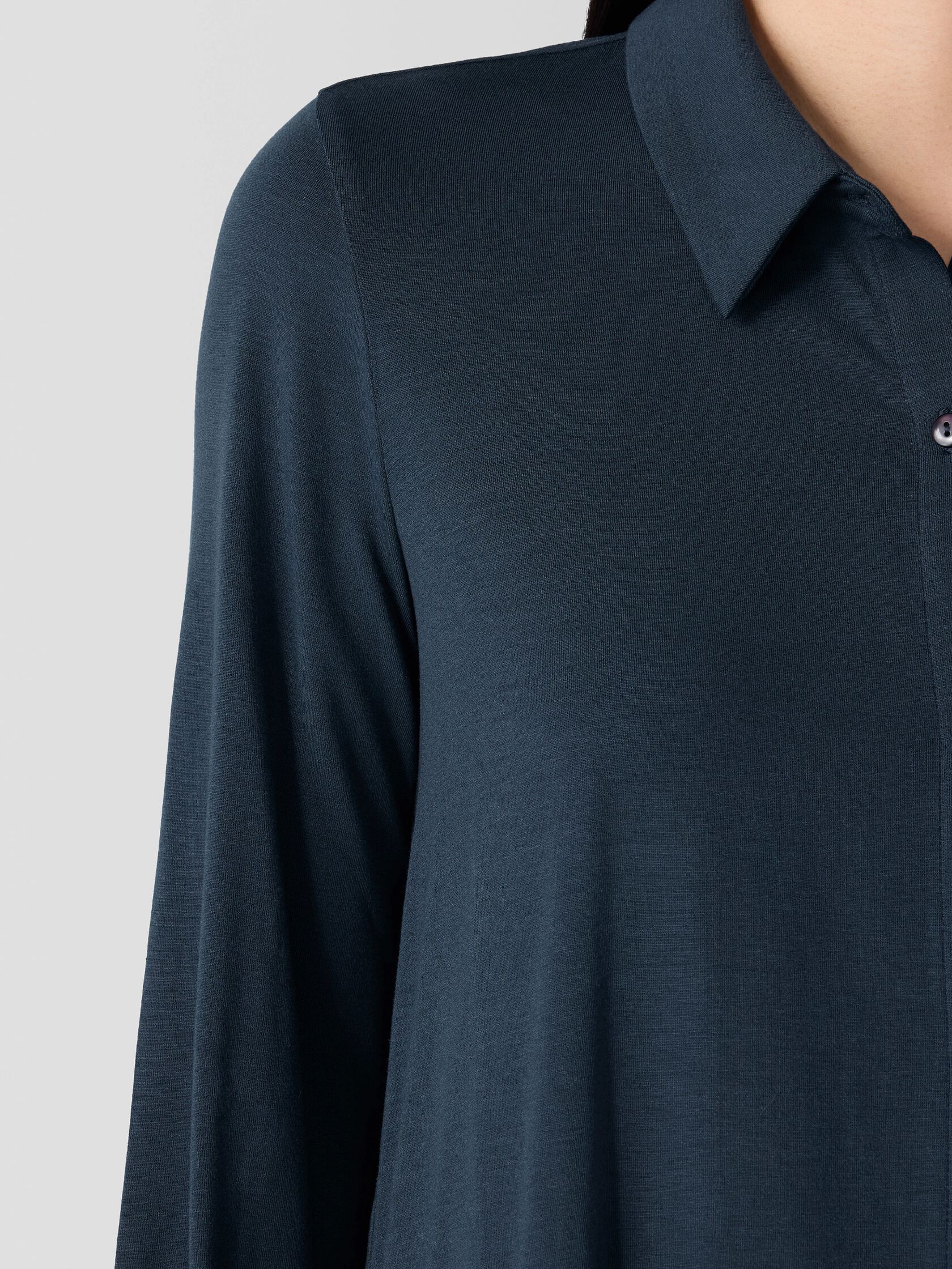 Fine Jersey Classic Collar Shirt