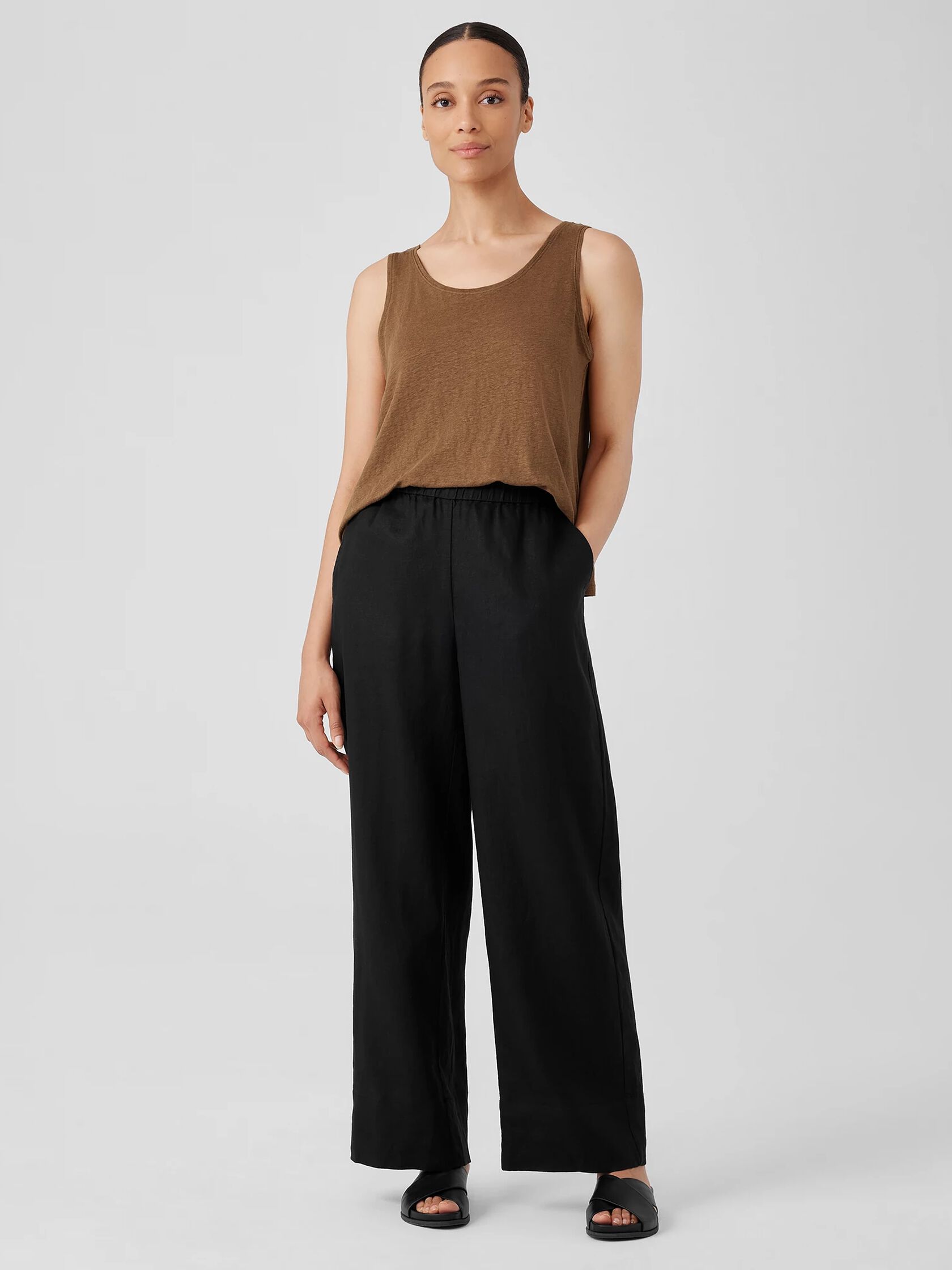 Organic Linen Wide-Leg Pant