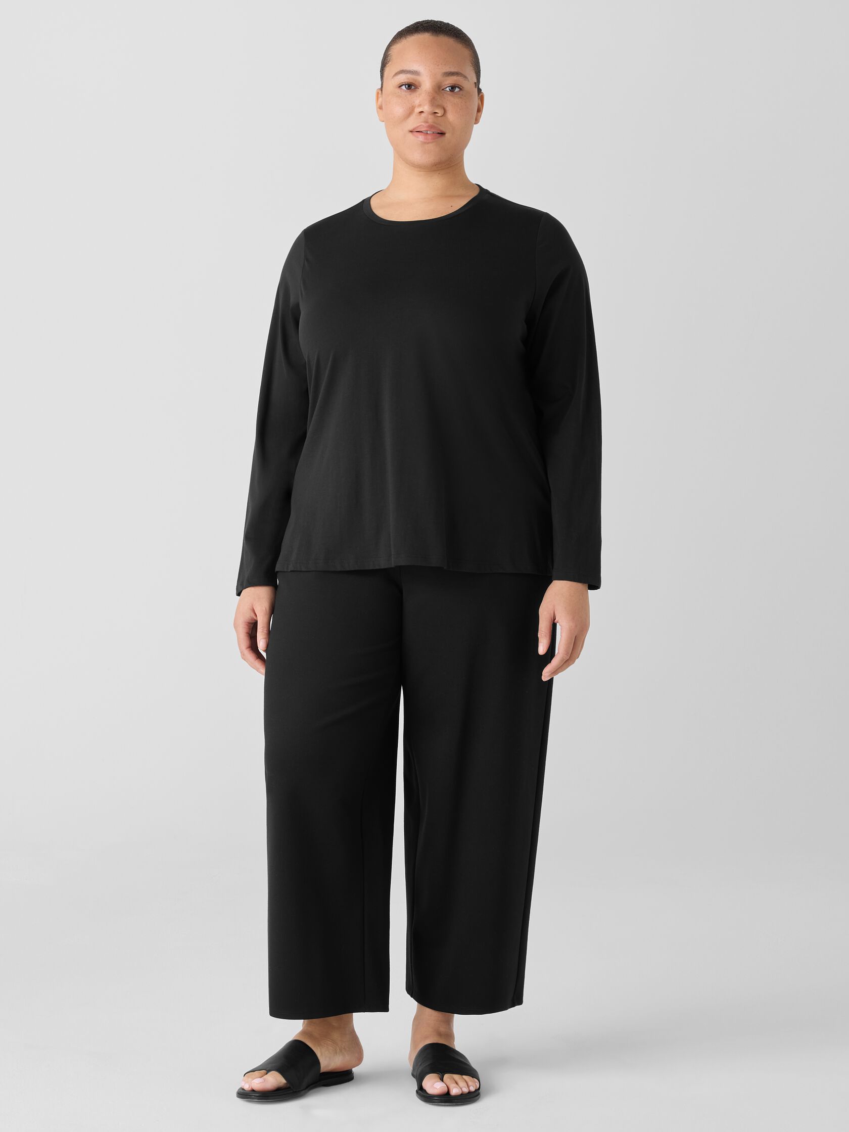 Organic Pima Cotton Jersey Long-Sleeve Tee