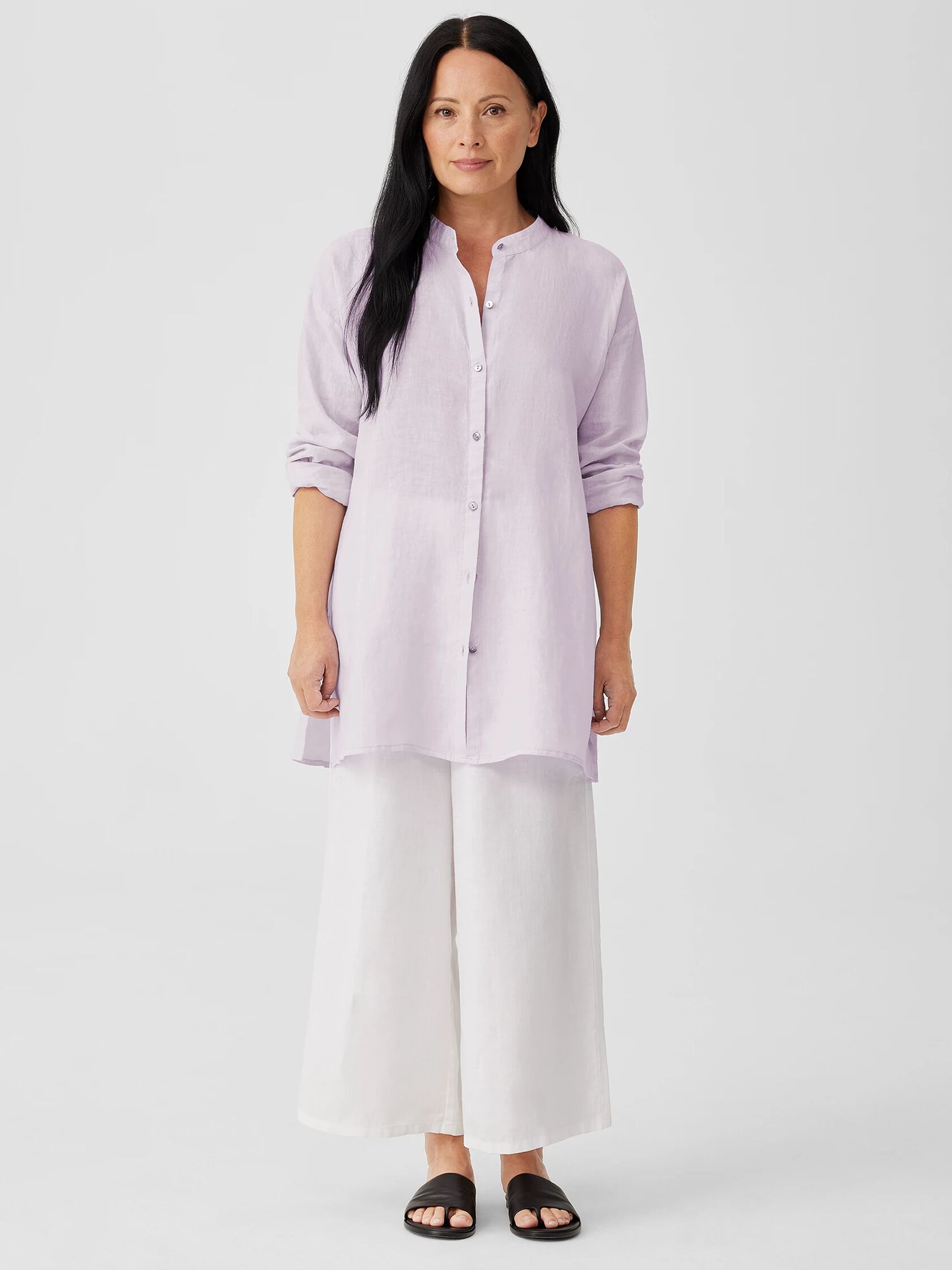 Garment-Dyed Organic Handkerchief Linen&nbsp;Shirt