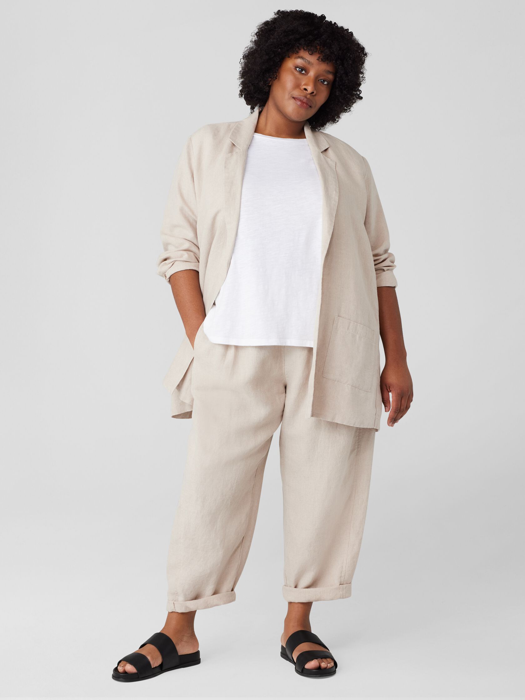 Organic Linen Lantern Pant