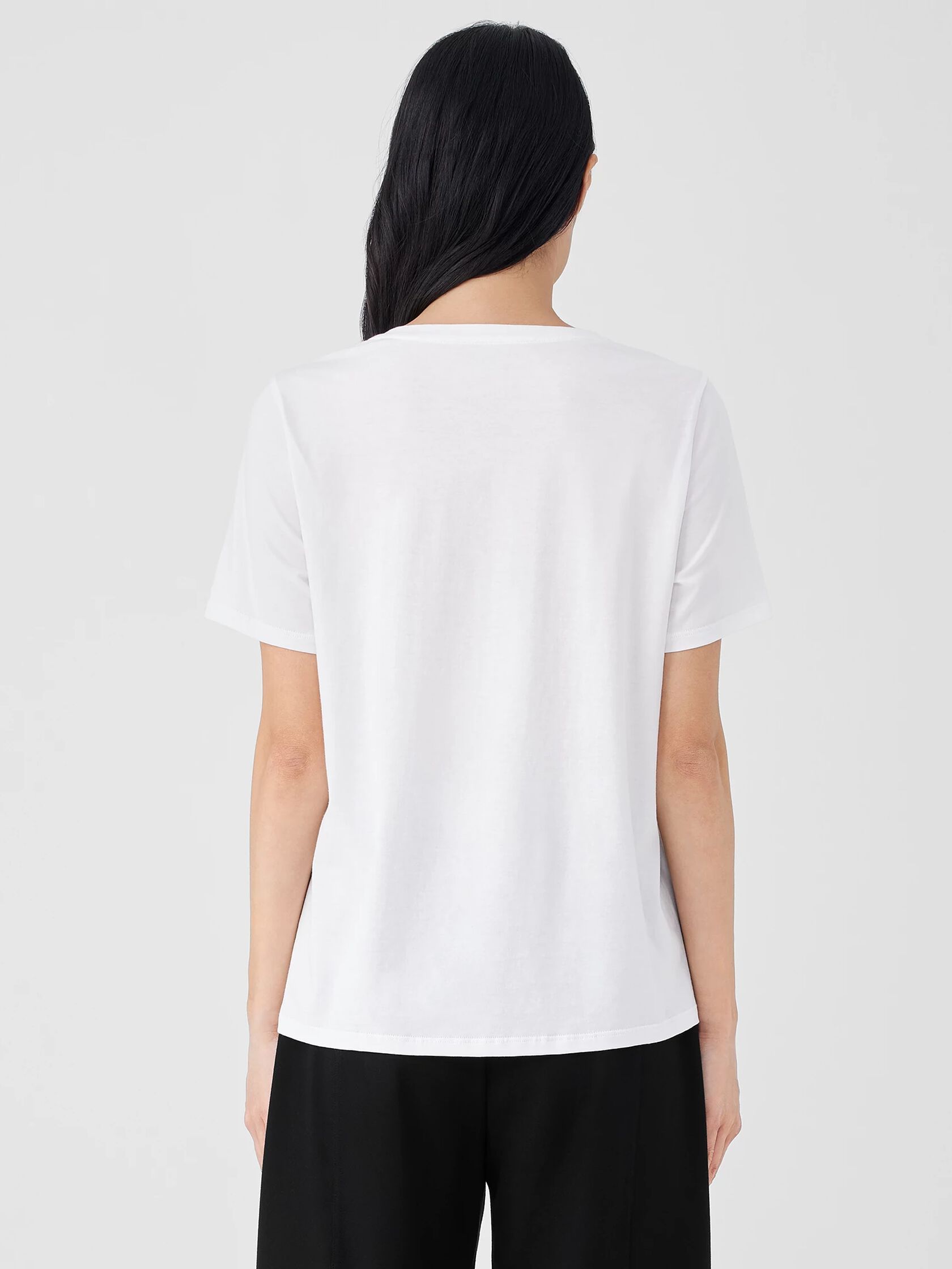 Organic Pima Cotton Jersey Round Neck Tee
