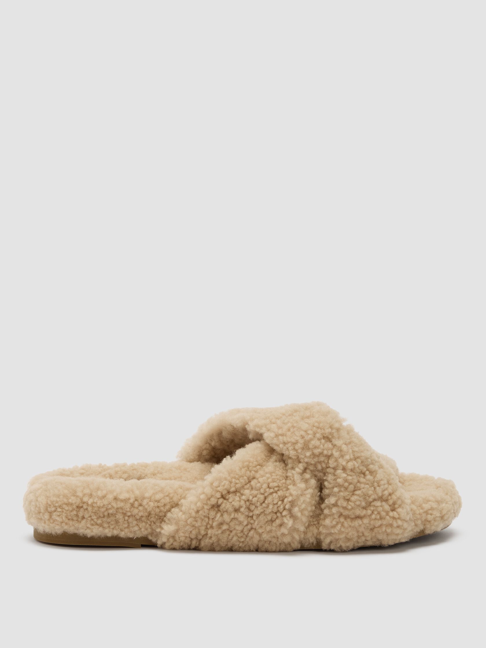 Dello Shearling Slide Sandal