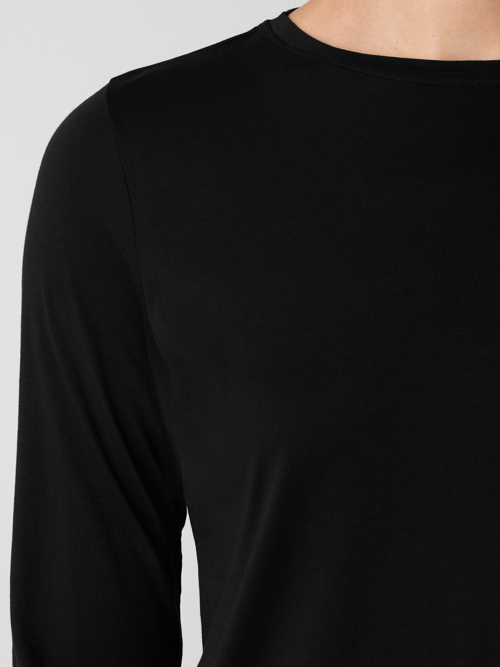Organic Pima Cotton Jersey Long-Sleeve Tee