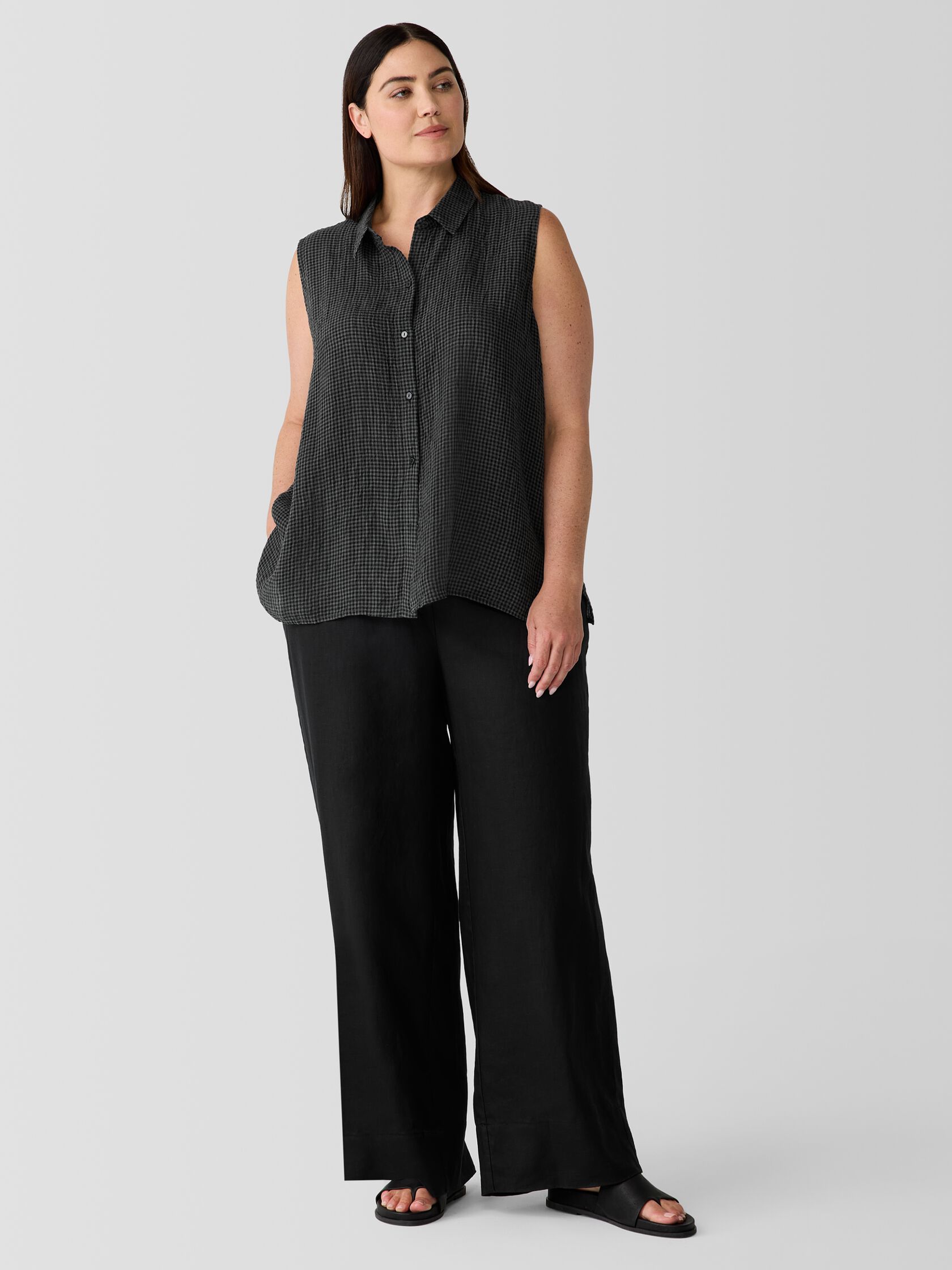 Organic Linen Wide-Leg Pant