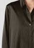 Stretch Silk Charmeuse&nbsp;Classic Collar Shirt