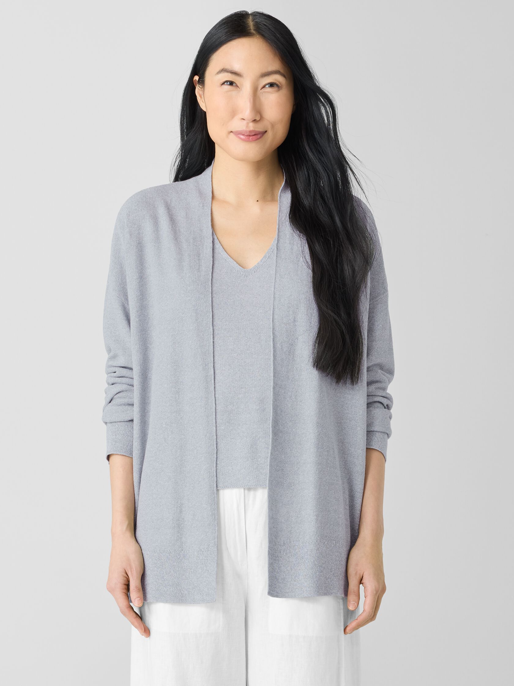 Organic Linen Cotton Long Cardigan