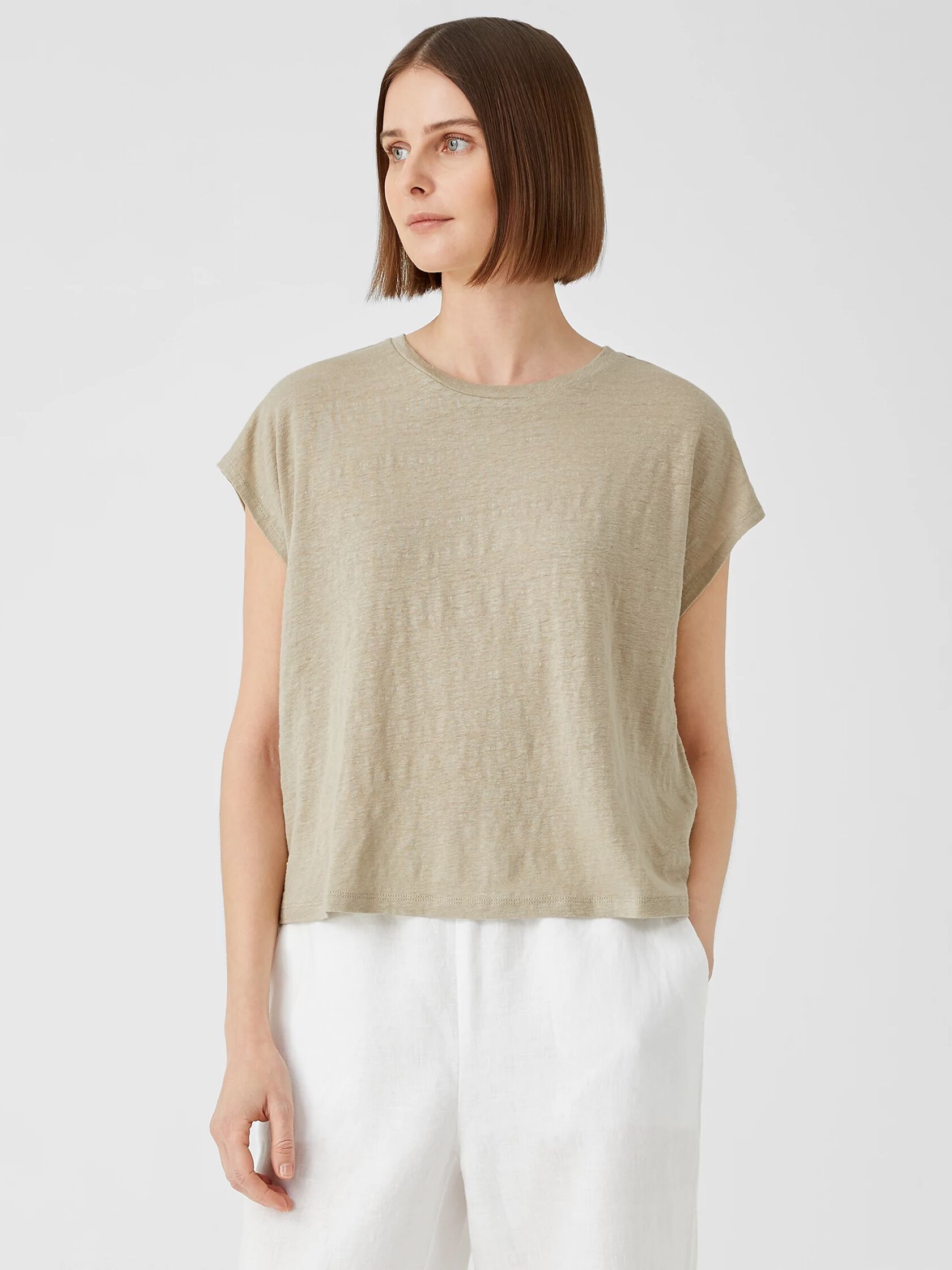 Organic Linen Jersey Square Top