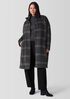 Luxe Alpaca Windowpane Stand Collar Coat