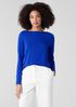 Fine Stretch Jersey Knit Bateau Neck Top