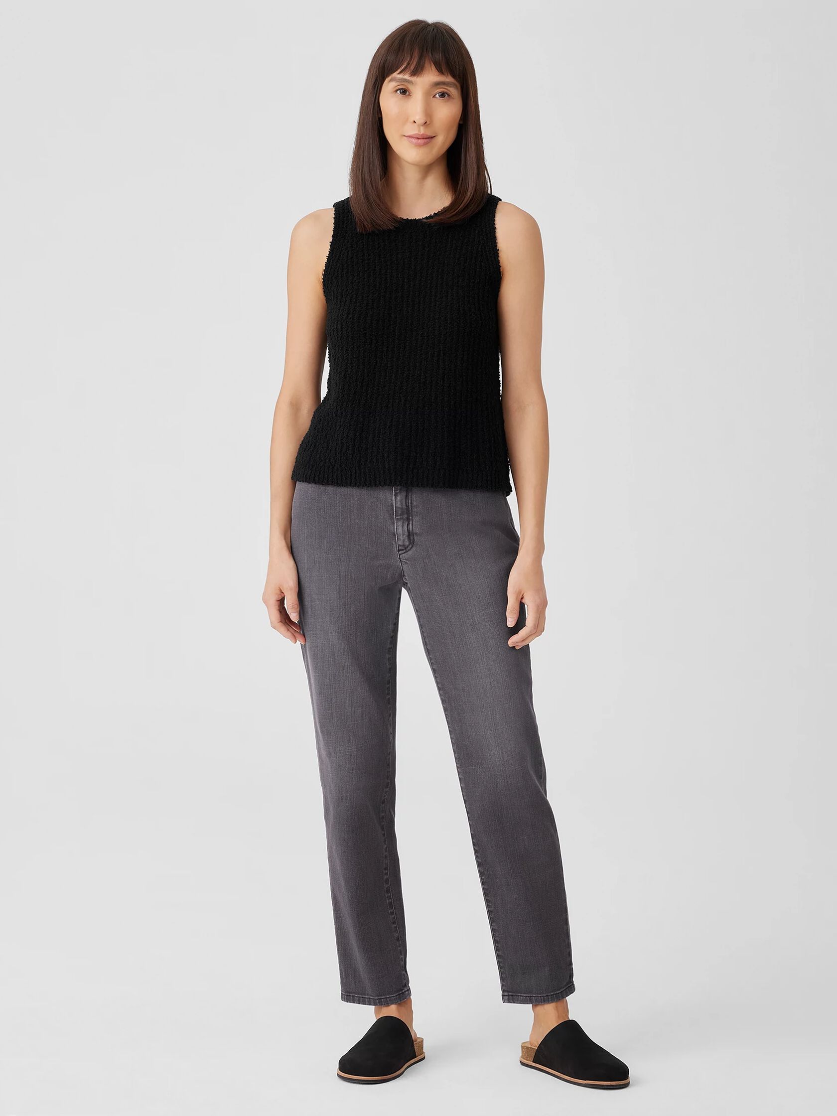 Cotton Fluff Crew Neck Top