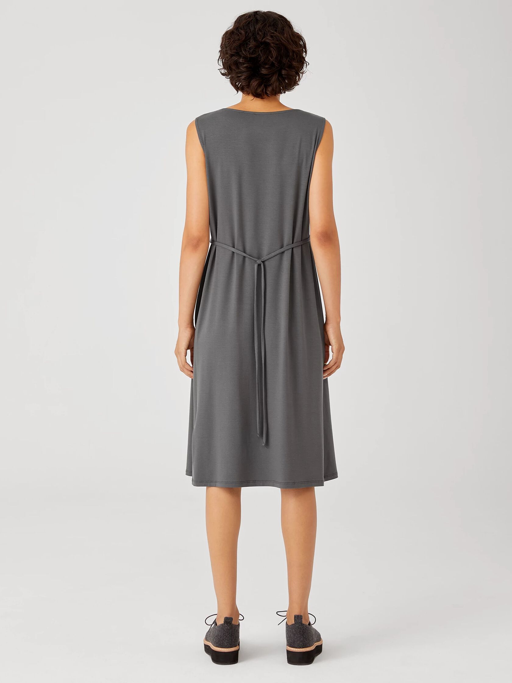 Fine Jersey Sleeveless Tie Dress