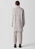 Luxe Alpaca Windowpane Stand Collar Coat
