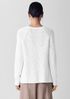 Organic Linen Cotton Slub Crew Neck Top