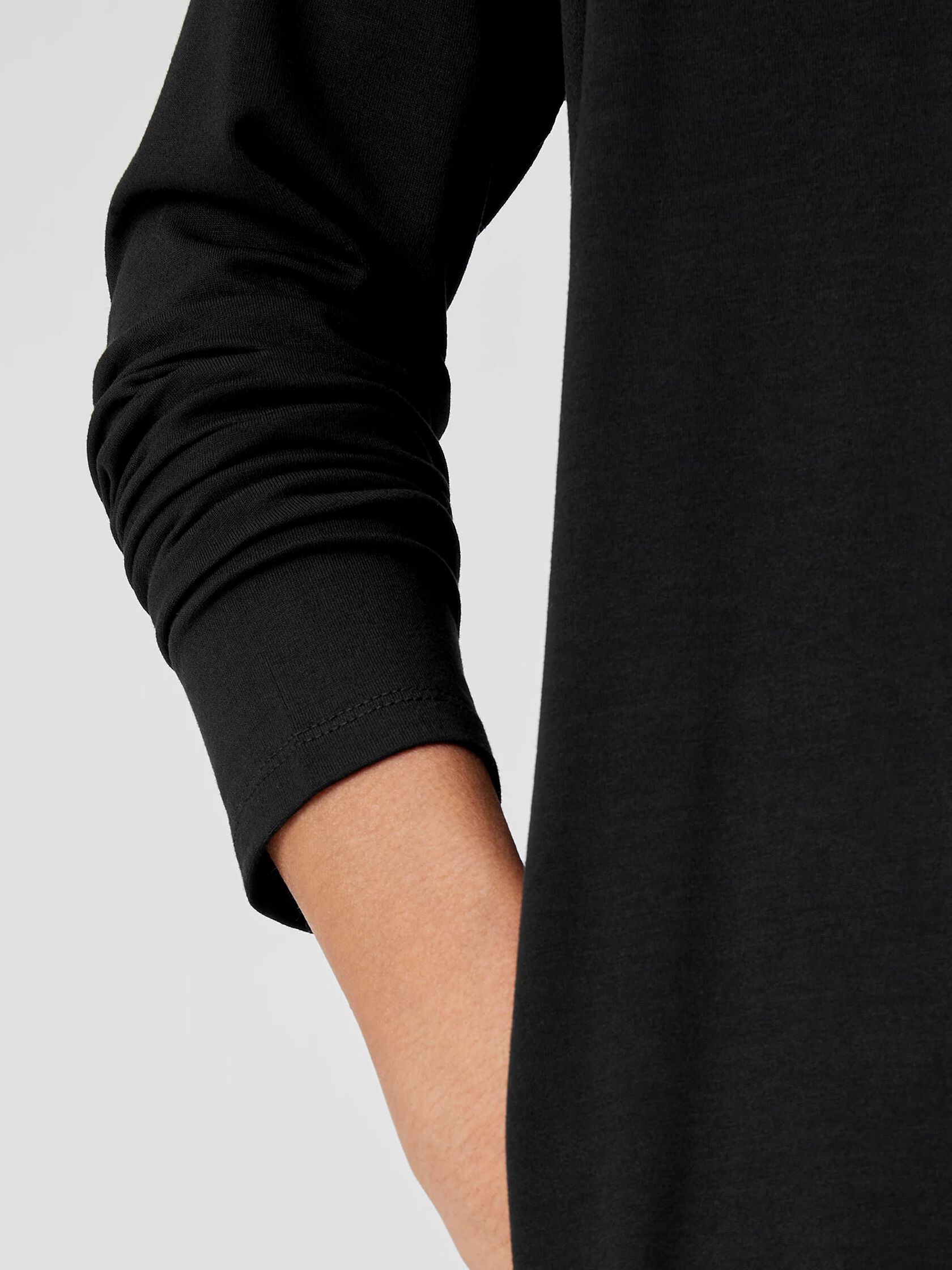 Stretch Jersey Knit Long Jacket