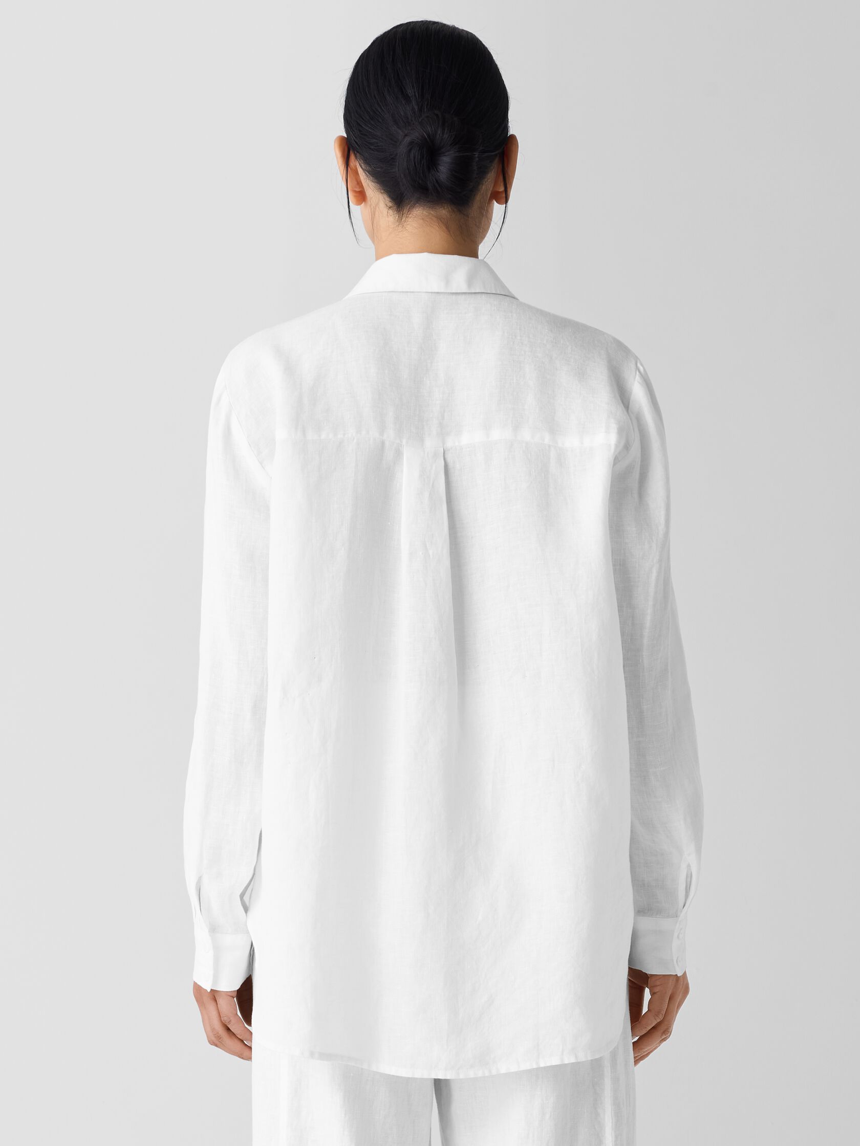 Organic Handkerchief Linen Classic Collar Shirt