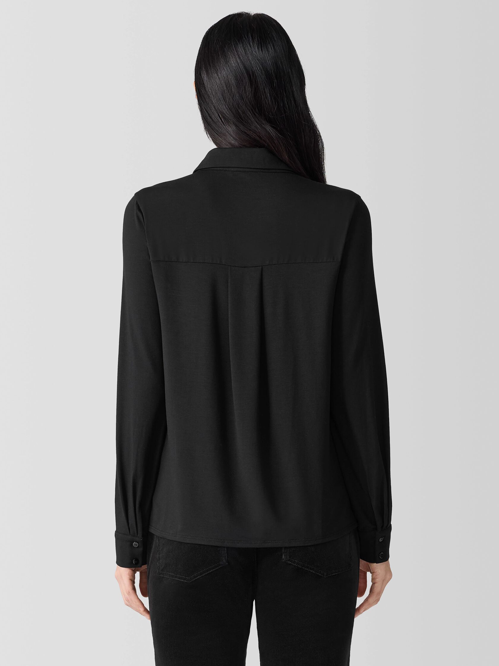 Fine Jersey Classic Collar Shirt