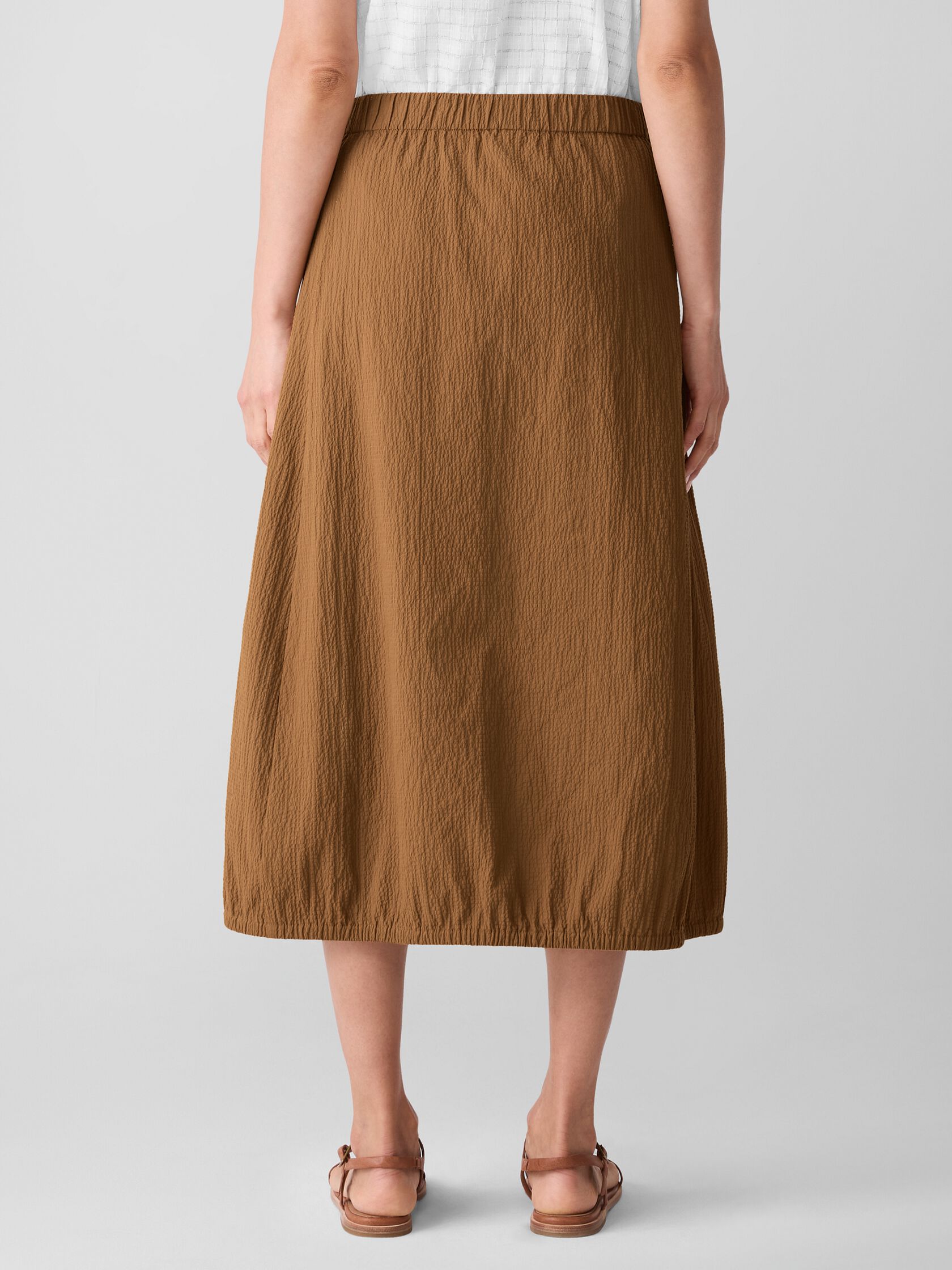 Organic Cotton Pucker Lantern Skirt